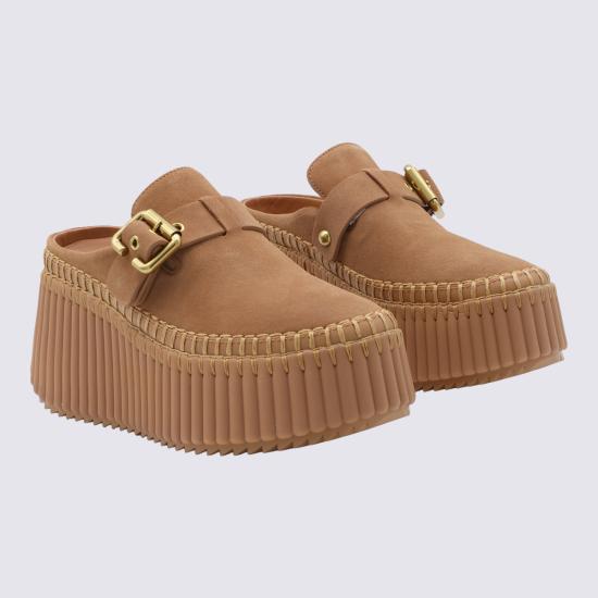 26FW 끌로에 뮬/슬리퍼 CH26A13CMS 207 Pottery Brown - CHLOE