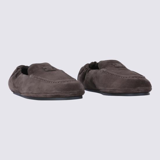 26FW 셀린느 스웨이드 카프스킨 트리옹프 아담 로퍼 364707029C 19DK DARK BROWN - CELINE
