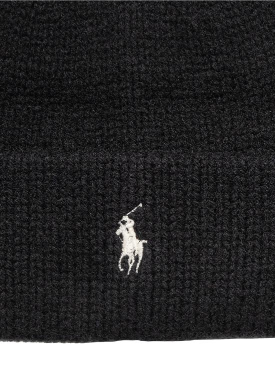 26FW 랄프 로렌 비니 Lana Merino Extrafine Nero를 입은 카펠로 - RALPH LAUREN