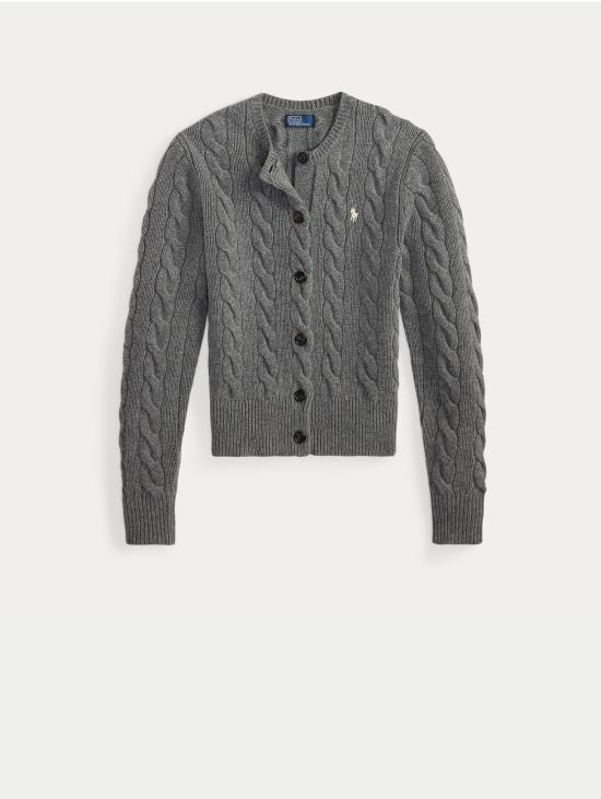 26FW 랄프 로렌 가디건 미스토 캐시미어 그리지오 소재의 트레체 카디건 라보라토 - RALPH LAUREN