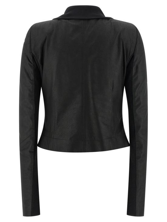  릭 오웬스 자켓 스카프 바이커 재킷 블랙 - RICK OWENS