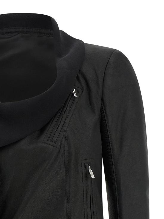  릭 오웬스 자켓 스카프 바이커 재킷 블랙 - RICK OWENS