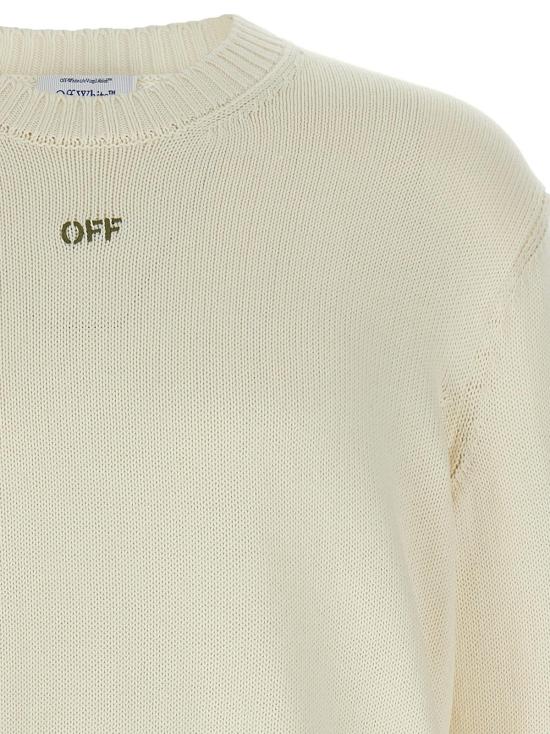  오프화이트 스웨터 코튼  베이지 - OFF WHITE