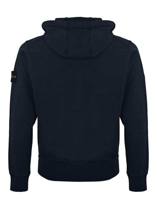 26FW 스톤 아일랜드 오가닉 코튼 플리스 레귤러 핏 후드 집업 6100061S0051V0020 DARK BLUE - STONE ISLAND