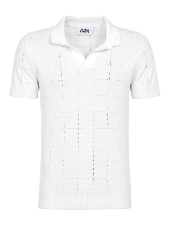 26SS 알파스튜디오 폴로 티셔츠 AU5141B1003 White