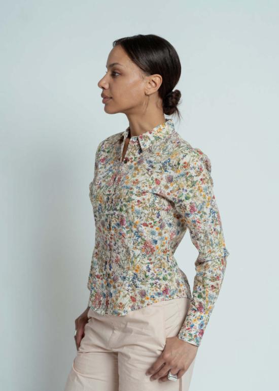  모나 탈하이머 블라우스 Mona Thalheimer Edie 셔츠 Liberty Wild Flowers - MONA THALHEIMER