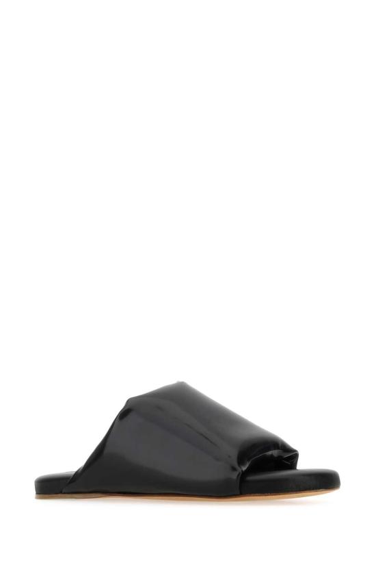  보테가베네타 슈즈 보테가 베네타 블랙 나파 가죽 쿠션 샌들 - BOTTEGA VENETA