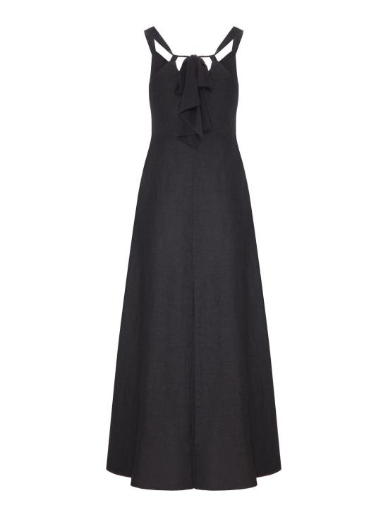 26SS 120 리노 롱 원피스 33ALIW4PL0000E517900900065 Black - 120 LINO
