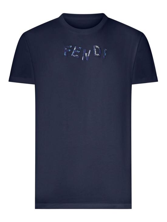 26FW 펜디 반팔 티셔츠 FY1319AUOBF0PTH Blue