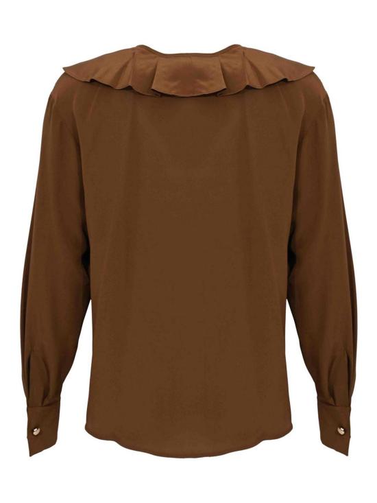 26SS 막스마라 스튜디오 블라우스 262E15 Dark Brown - MAX MARA STUDIO