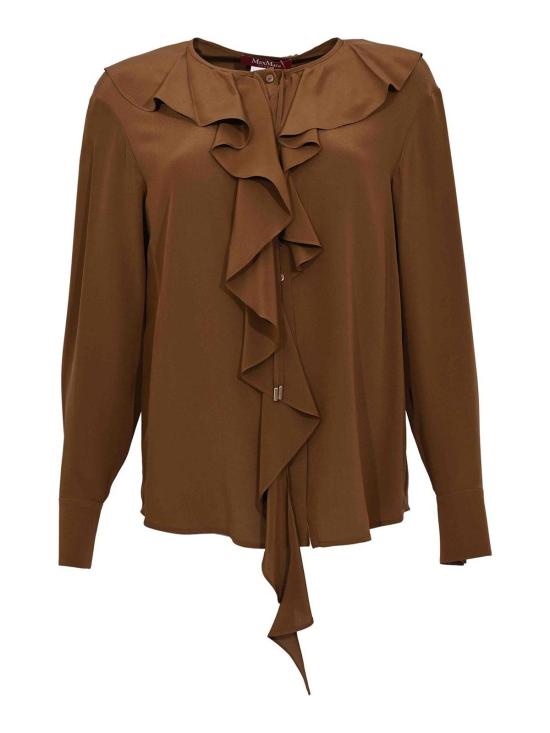 26SS 막스마라 스튜디오 블라우스 262E15 Dark Brown