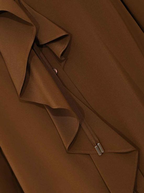 26SS 막스마라 스튜디오 블라우스 262E15 Dark Brown - MAX MARA STUDIO