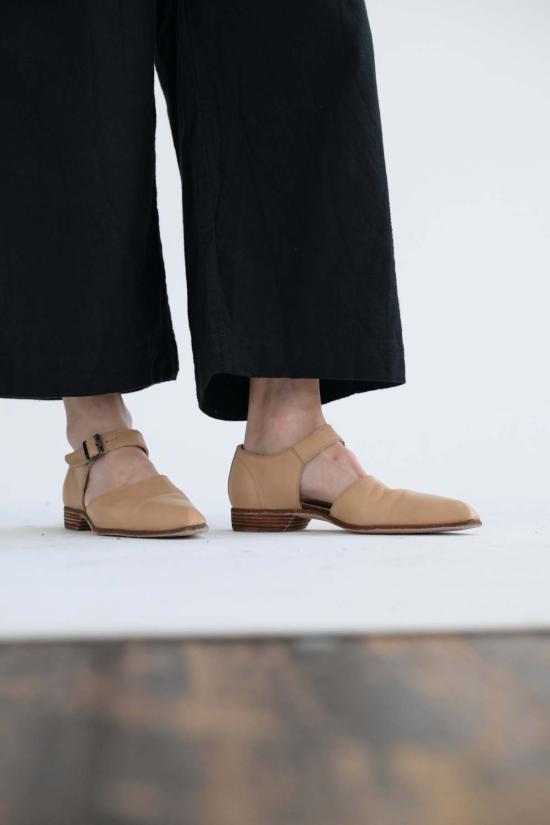  구이디 샌들 Guidi Tx03 메리 제인 신발 Tan