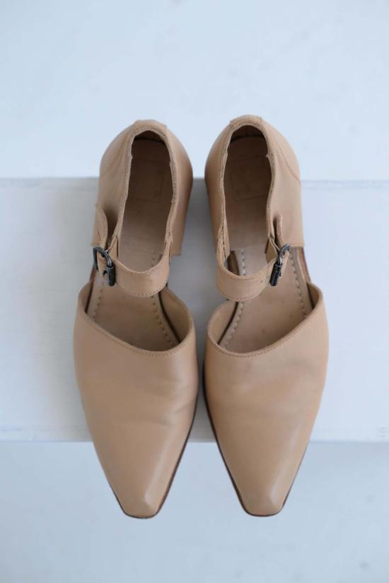  구이디 샌들 Guidi Tx03 메리 제인 신발 Tan - GUIDI