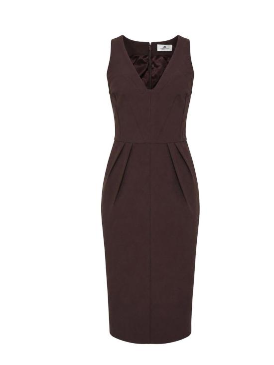 26SS 엘리자베타프랜치 미디 원피스 AB94162E2644 Brown - ELISABETTA FRANCHI