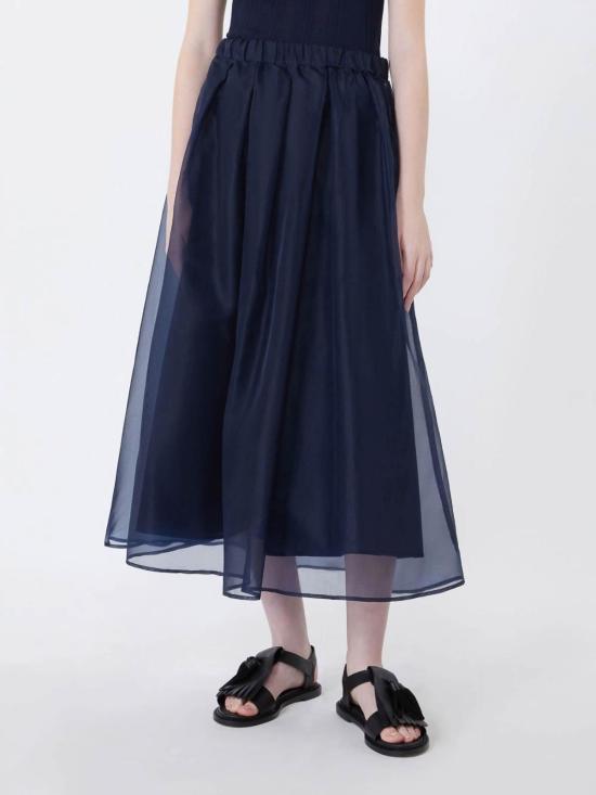 26SS 위켄드막스마라 미디 스커트 2615101032600000 Blue - WEEKEND MAX MARA