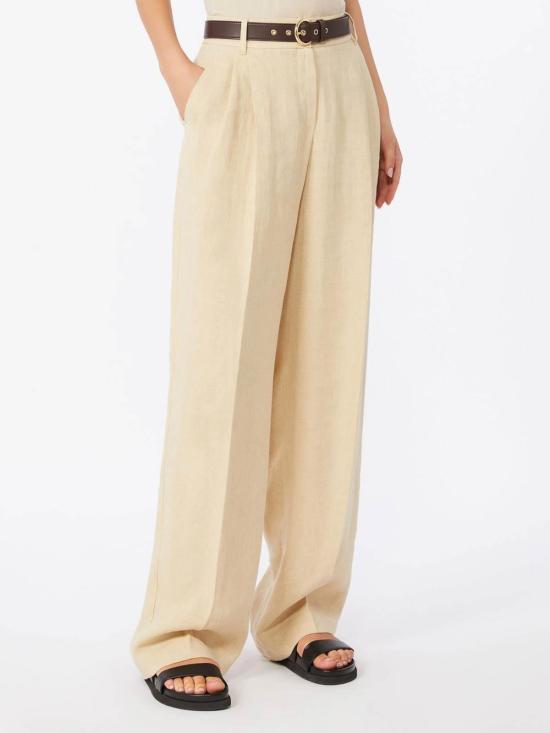 26SS 막스마라 스튜디오 스트레이트 팬츠 2616131032600020 Beige - MAX MARA STUDIO