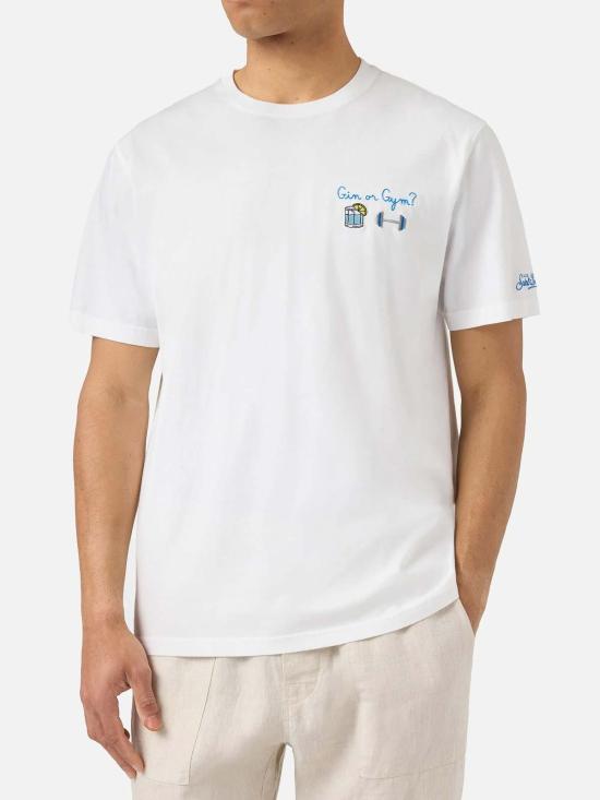 26SS 세인트바쓰 반팔 티셔츠 POT000104335L White - MC2 SAINT BARTH