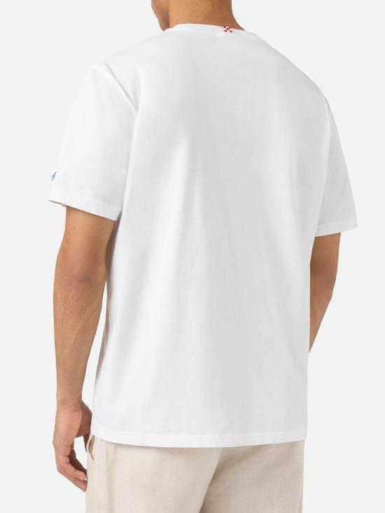 26SS 세인트바쓰 반팔 티셔츠 POT000104335L White - MC2 SAINT BARTH