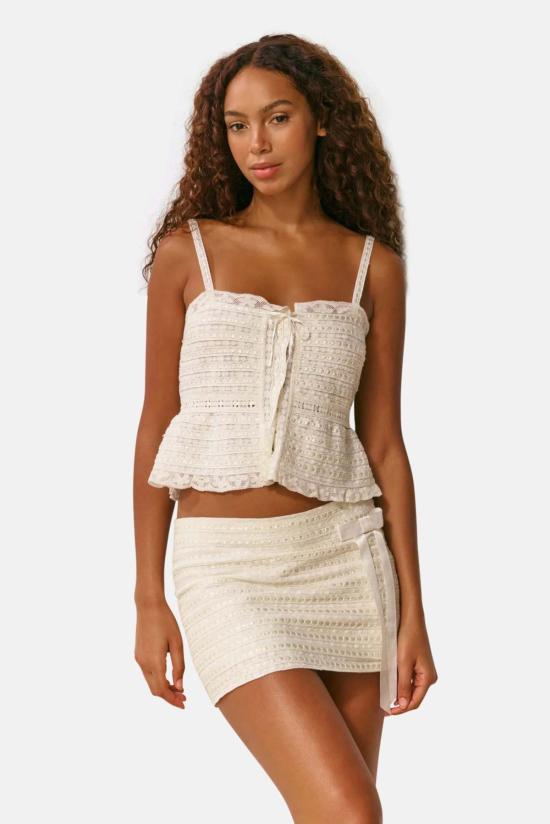  러브쉐이크팬시 숏 스커트 LS979 2681 CREAM