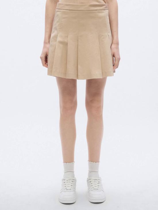 26SS 라코스테 숏 스커트 JF8001X6F Beige - LACOSTE