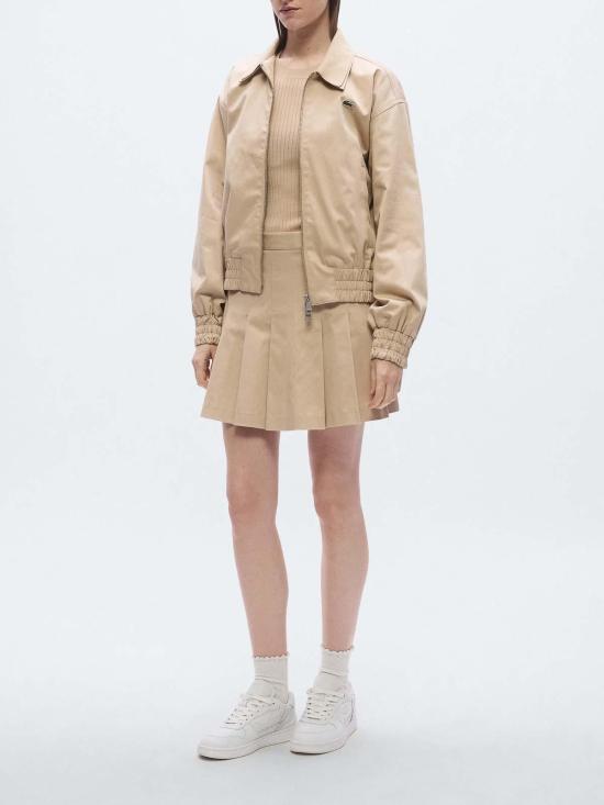 26SS 라코스테 숏 스커트 JF8001X6F Beige - LACOSTE