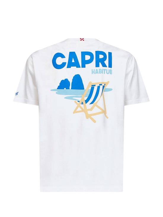 26SS 세인트바쓰 반팔 티셔츠 PRL000200313L White - MC2 SAINT BARTH
