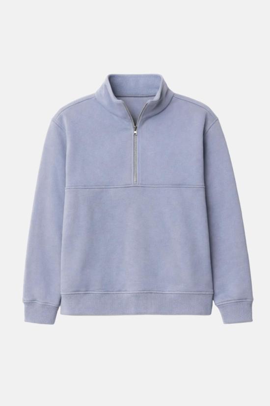  블루&크림 긴팔 티셔츠 BCFW24T91 BLUE