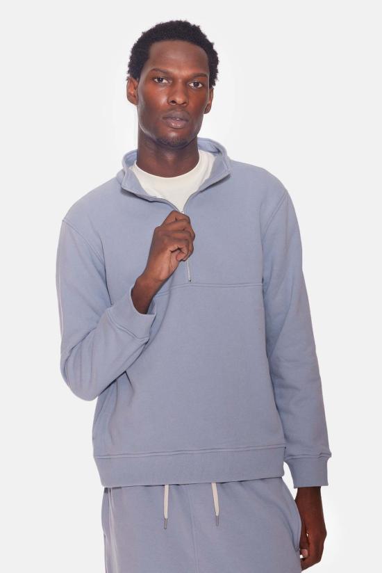  블루&크림 긴팔 티셔츠 BCFW24T91 BLUE - BLUE&CREAM