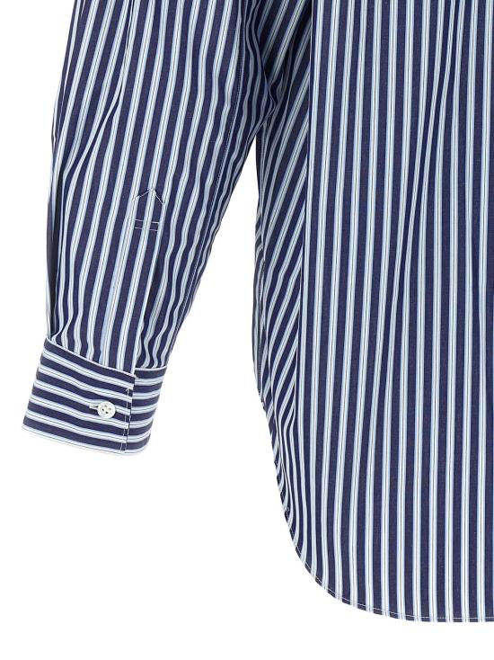  꼼데가르송 블라우스 Comme Des Garçons 코튼 포플린 셔츠 블루 - COMME DES GARCONS