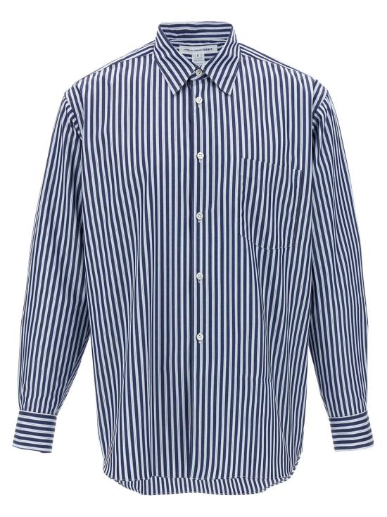  꼼데가르송 블라우스 Comme Des Garçons 코튼 포플린 셔츠 블루