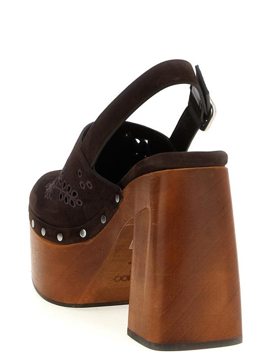  지미추 샌들 알리다 클로그 브라운 - JIMMY CHOO