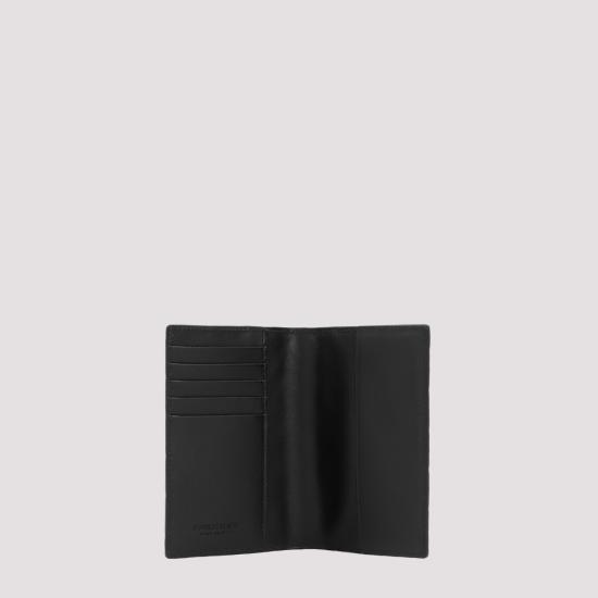26FW 보테가베네타 인트레치아토 패스포트 케이스 749441 VCPQ4 8803 BLACK - BOTTEGA VENETA