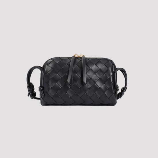 26FW 보테가베네타 인트레치아토 콘서트 파우치 794258 VCPP1 8425 BLACK - BOTTEGA VENETA
