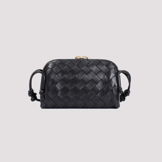 26FW 보테가베네타 인트레치아토 콘서트 파우치 794258 VCPP1 8425 BLACK - BOTTEGA VENETA