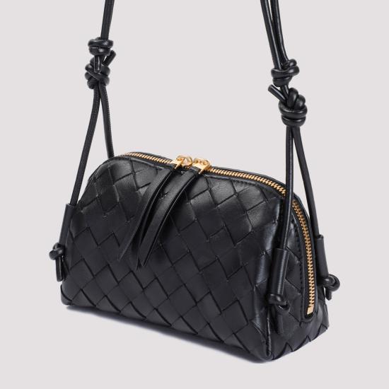 26FW 보테가베네타 인트레치아토 콘서트 파우치 794258 VCPP1 8425 BLACK - BOTTEGA VENETA