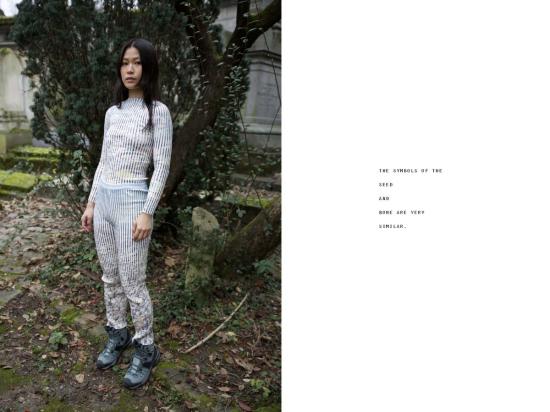  주주 긴팔 티셔츠 지우 지우 논나 주얼 탑 로우 타이드 - GIU GIU