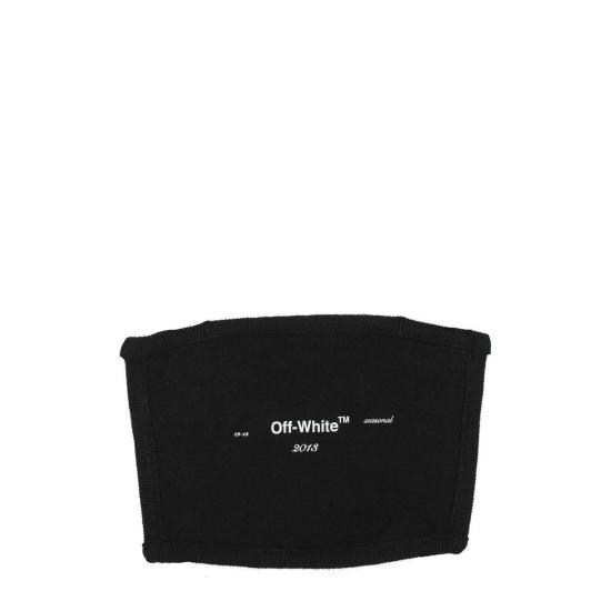  오프화이트 액세서리 코튼 페이스 마스크 블랙