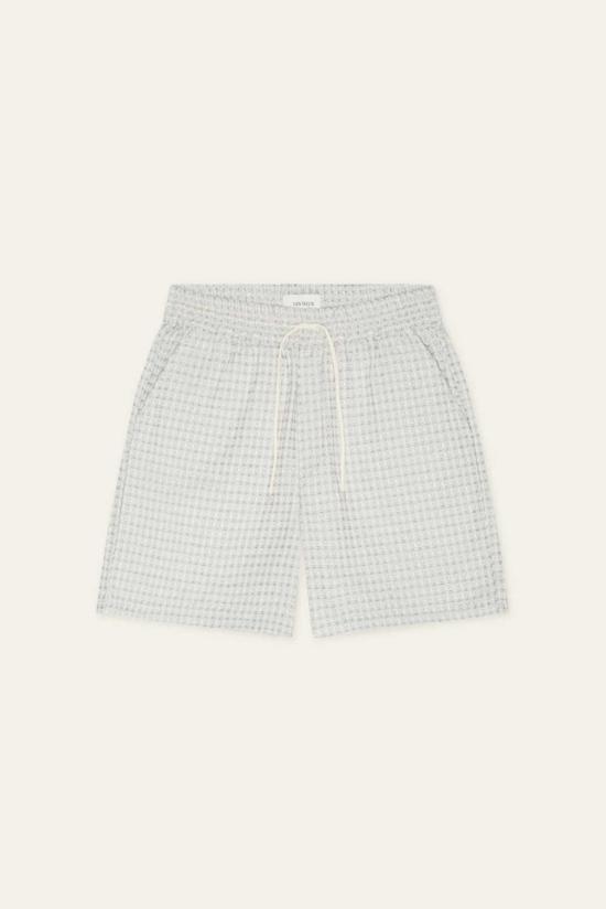  레듀 숏팬츠 Les Deux 라이트 아이보리 체크 시어서커 쇼츠