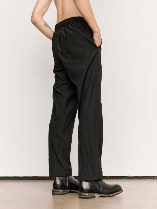  MM6 메종마르지엘라 스트레이트 팬츠 Mm6 메종 마르지엘라 울 폴리 크리즈 팬츠 - MM6 MAISON MARGIELA