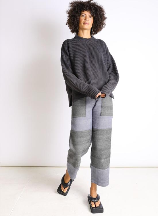  시크 콜렉티브 스웨터 Seek Collective Rebecca Sweater Anchor - SEEK COLLECTIVE