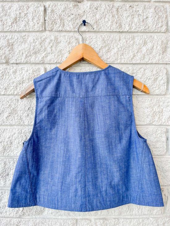  어피스 어파트 민소매 티셔츠 Apiece Apart Godet Tank Chambray - APIECE APART