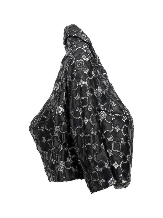  꼼데가르송 자켓 Comme Des Garçons 바이컬러 폴리우레탄 가죽 재킷 - COMME DES GARCONS