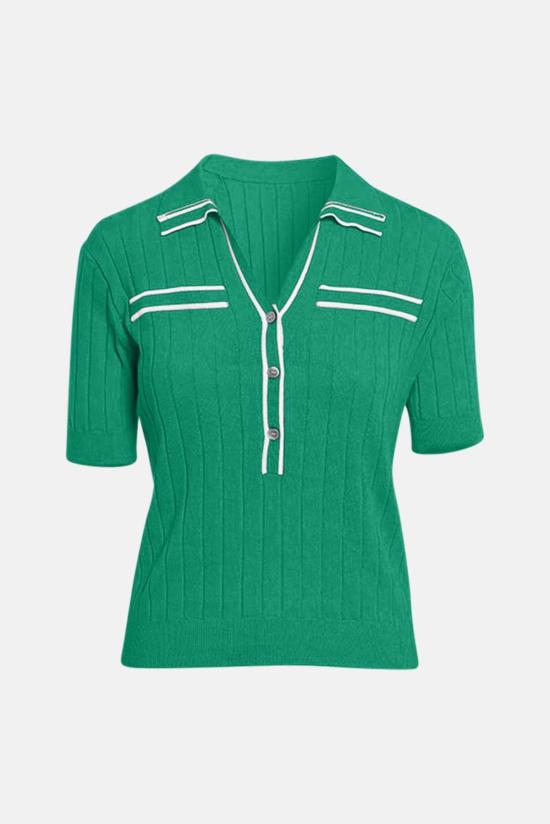  미니 로즈 반팔 티셔츠 S75113 GREEN