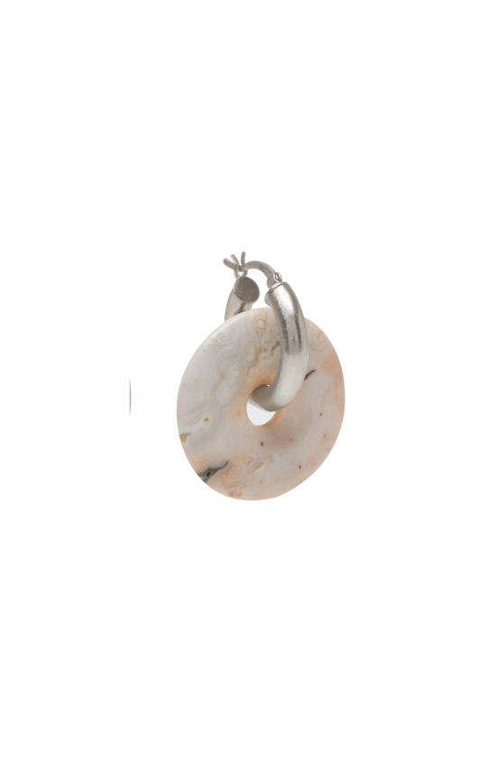  수브니어 싱글 이어링 Svnr 귀걸이 Pi Rhodonite Mid Hoop