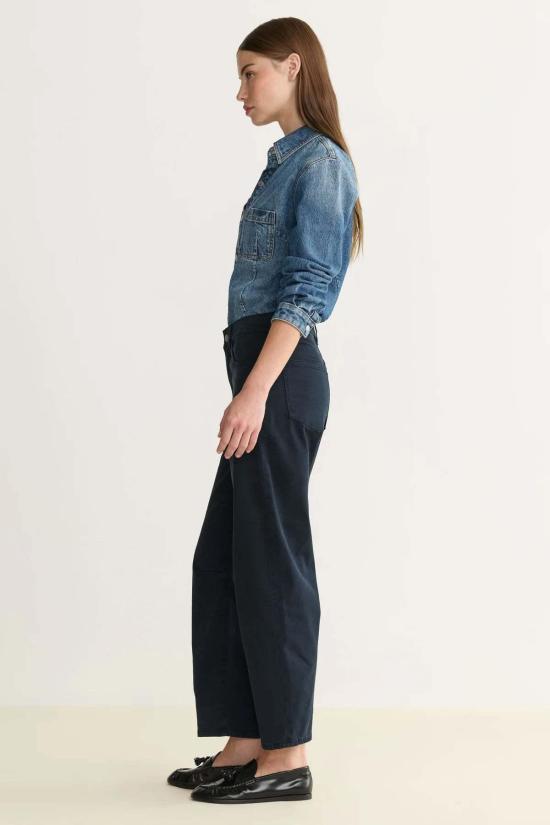  Warp + Weft 스트레이트 팬츠 날실 + 씨실 Bna 트윌 소프트 배럴 - WARP + WEFT