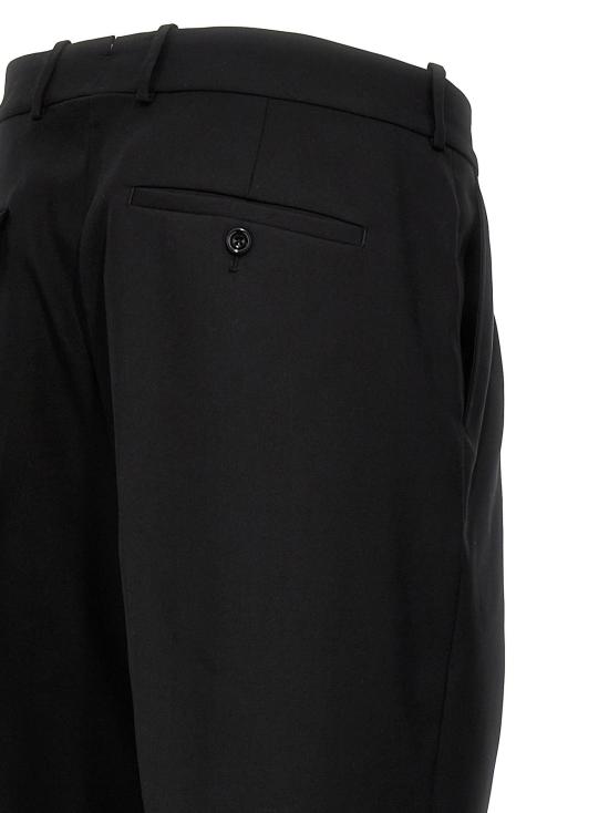  알렉산더 맥퀸 스트레이트 팬츠 울 드레스 팬츠 블랙 - ALEXANDER MCQUEEN