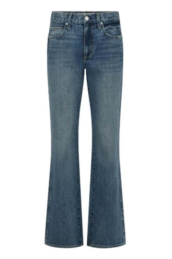 아모 데님 데님 팬츠 Amo Denim Marcenia 미드라이즈 슬러치 부츠컷 진 - AMO DENIM