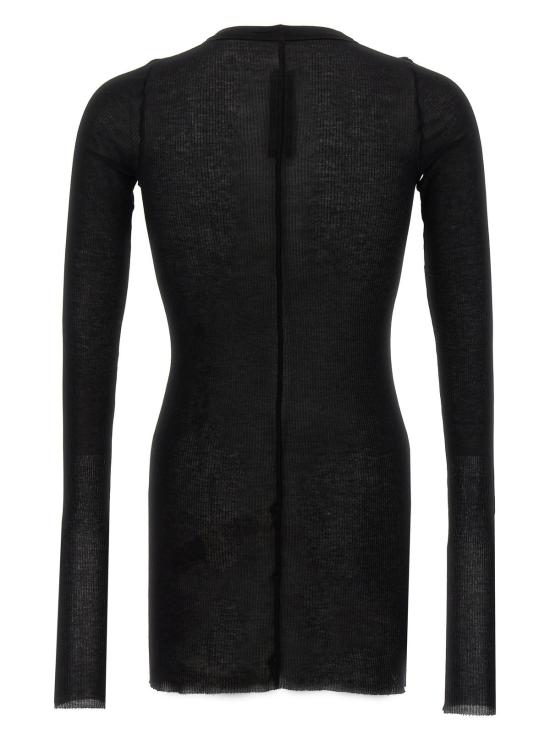  릭 오웬스 긴팔 티셔츠 립 LS 티셔츠 블랙 - RICK OWENS