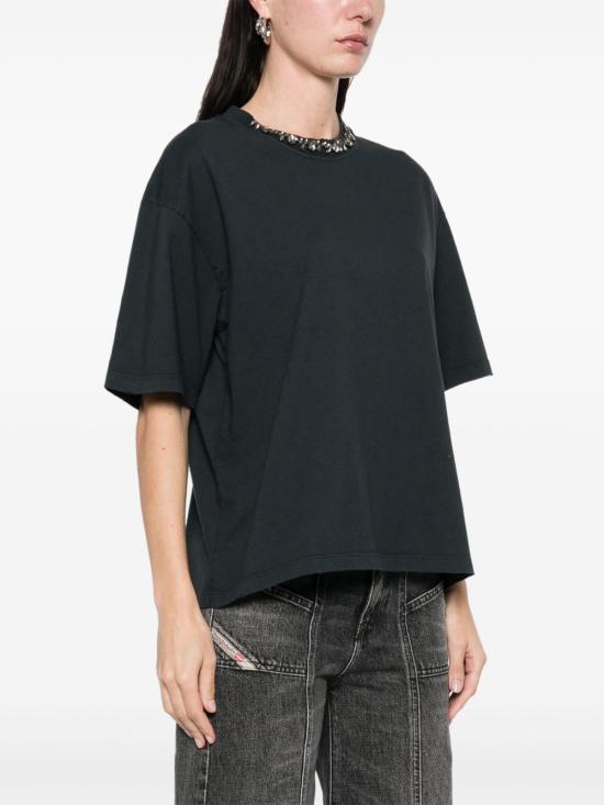 26FW 골든구스 반팔 티셔츠 GWP01874 P00189790456 NERO - GOLDEN GOOSE